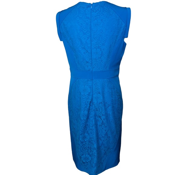 Adrianna Papell Women’s Sleeveless Dress Lace Overlay Zipper Back Knee Length 10 - Picture 6 of 7